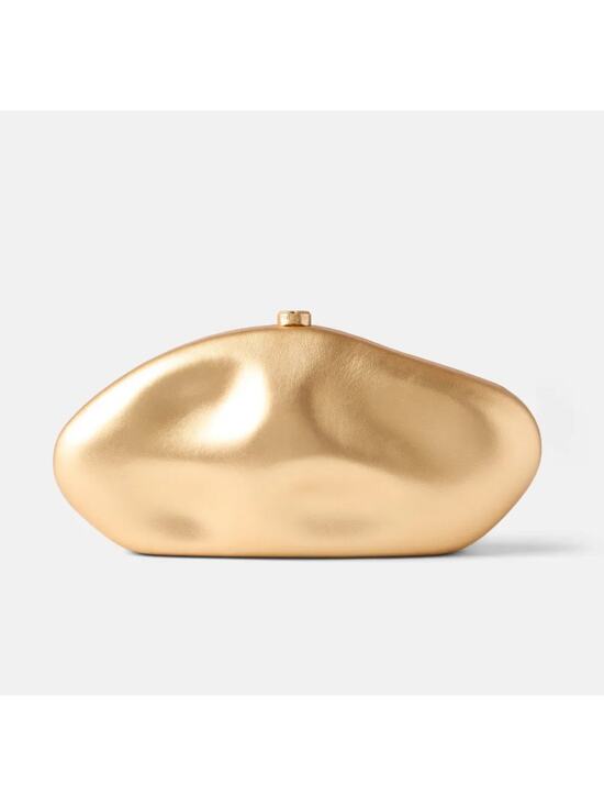 cult gaia Handbags - Cult Gaia Caldera Clutch in Gold